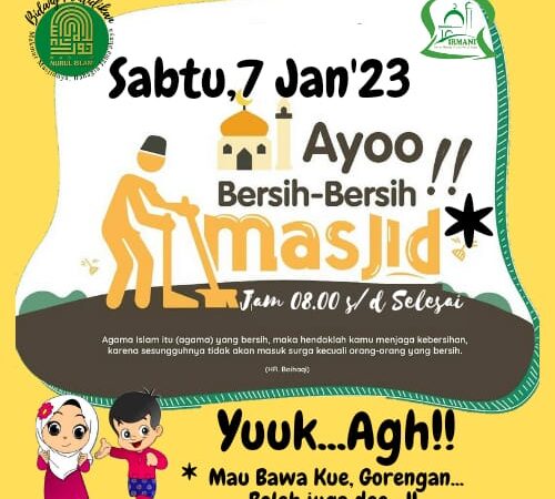 Kerja Bakti Masjid Nurul Islam 07 Januari 2023